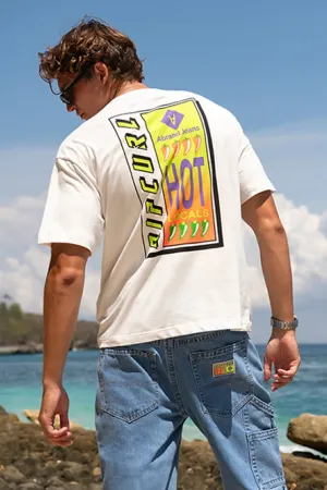 Abrand X Ripcurl Collab Hot Locals Tee - White Sand