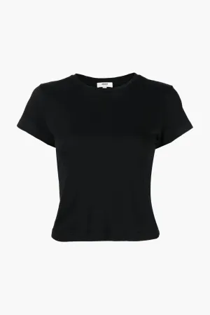 Adine Shrunken Tee in Black