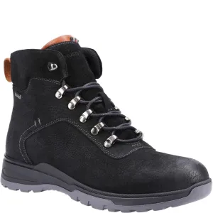 Black Paul Lace-Up Boots