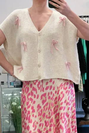 Bow Knitted Waistcoats