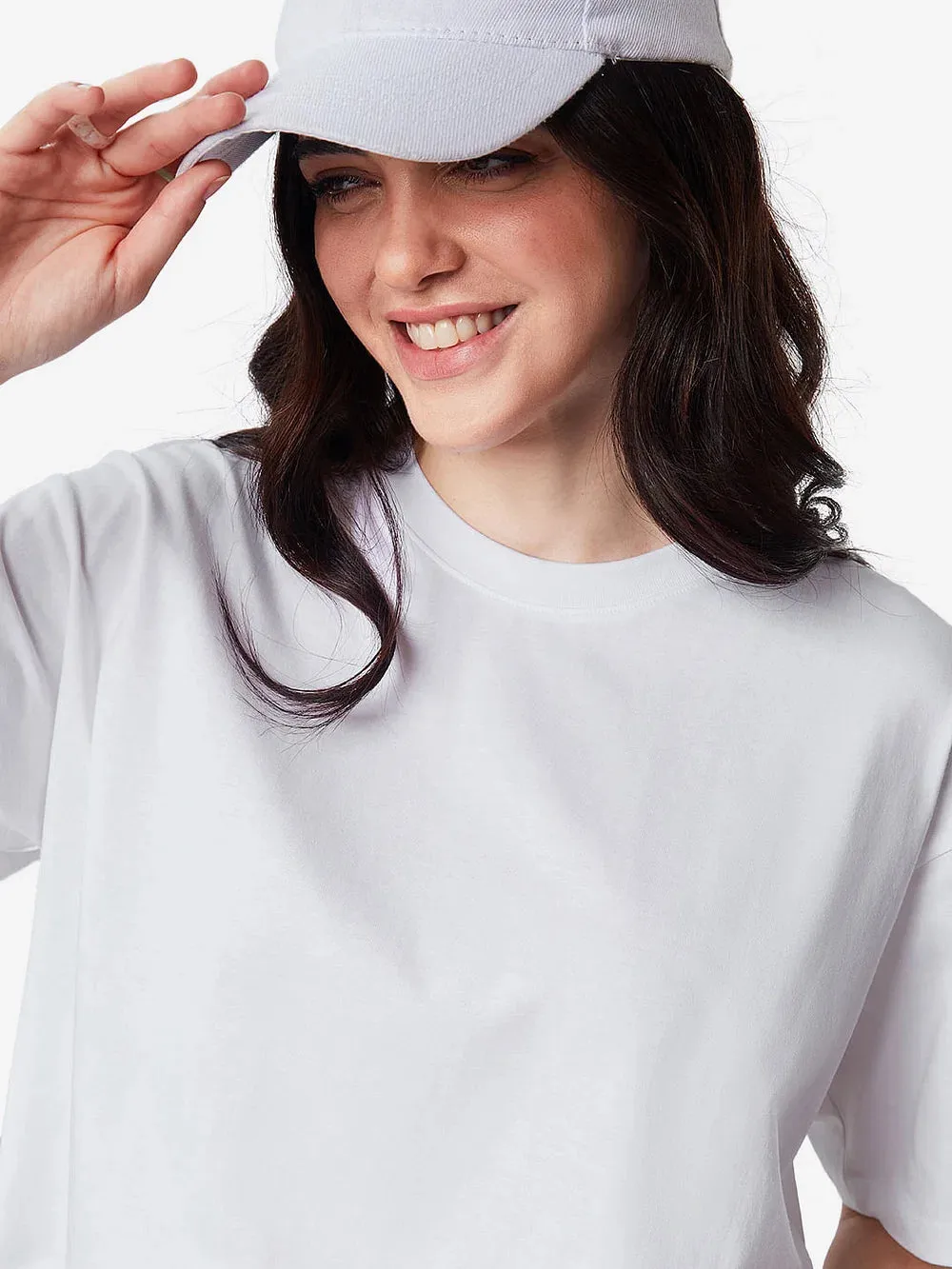 Brown Snow Mercerised Cotton T-shirt