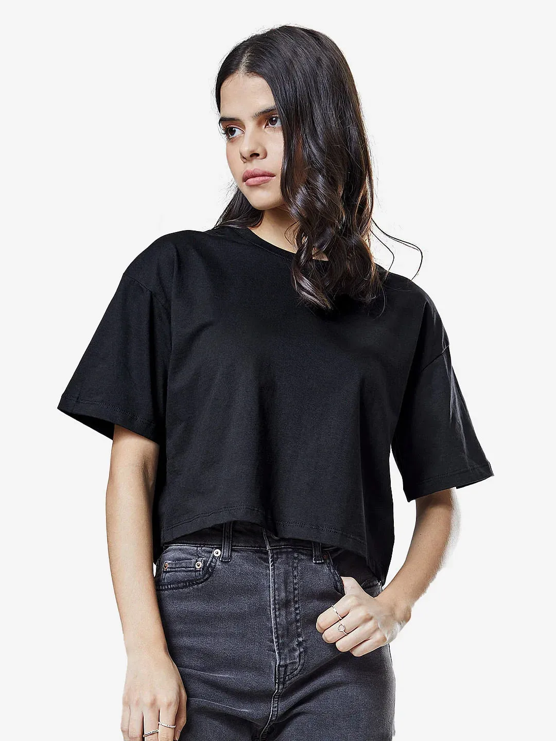 Brown Snow Mercerised Cotton T-shirt