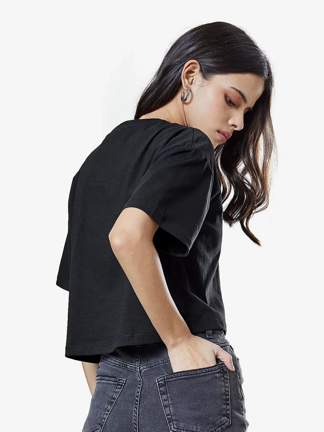 Brown Snow Mercerised Cotton T-shirt