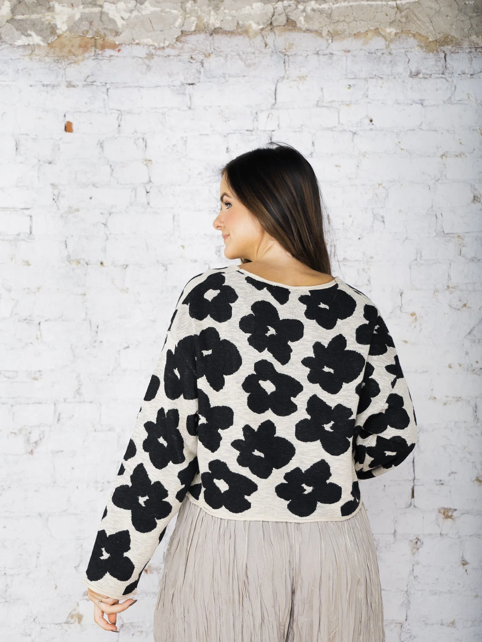 Celina Flower Sweater