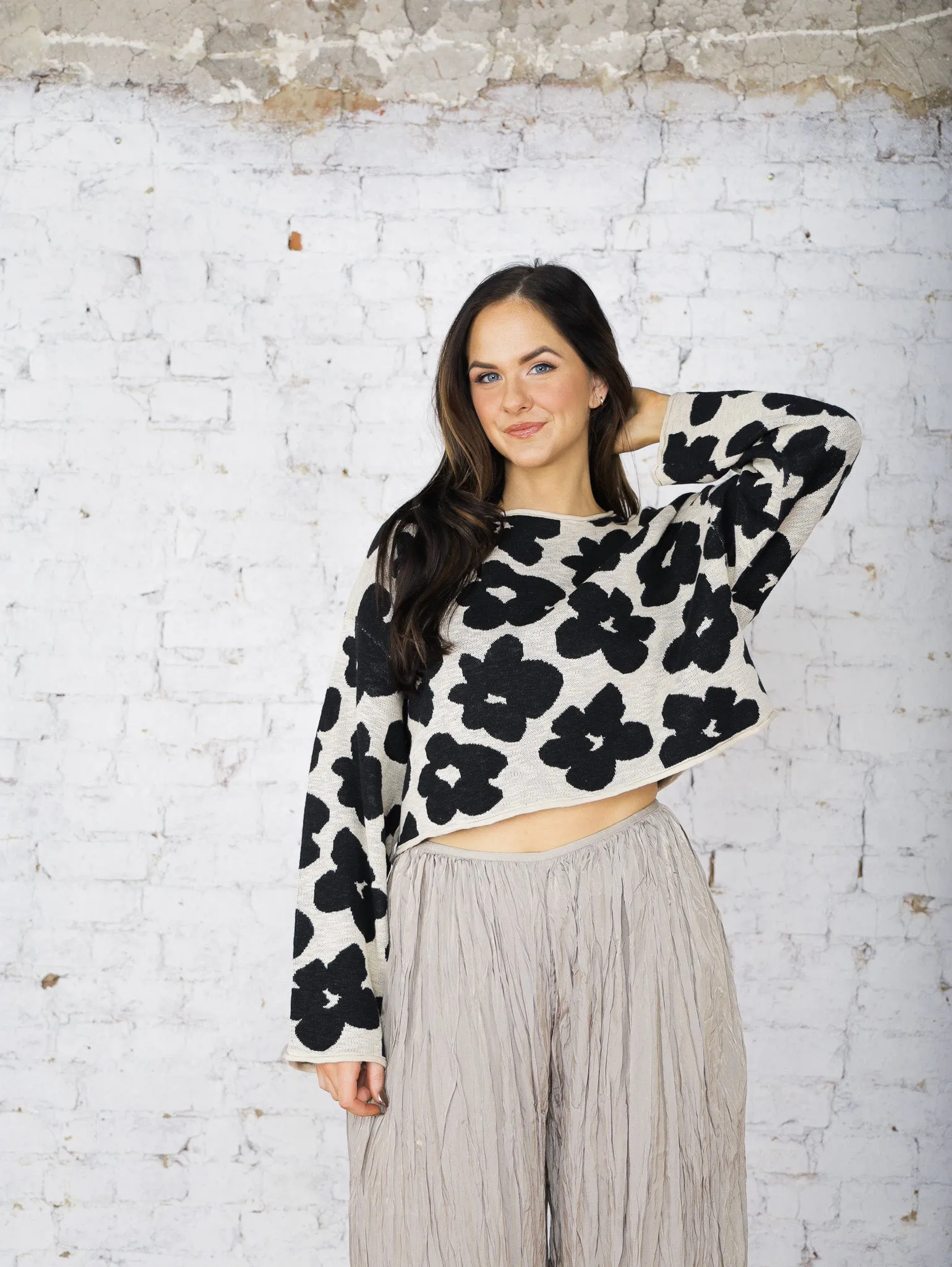 Celina Flower Sweater