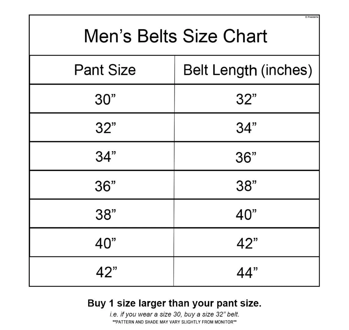 Chedron Western Cowboy Belt Solid Grain Leather - Rodeo Buckle