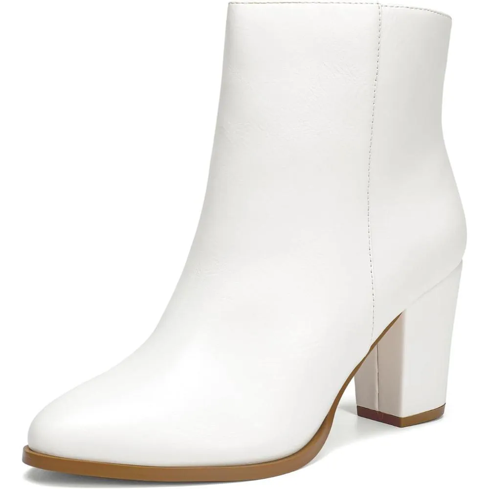 Chunky High Block Design Boots