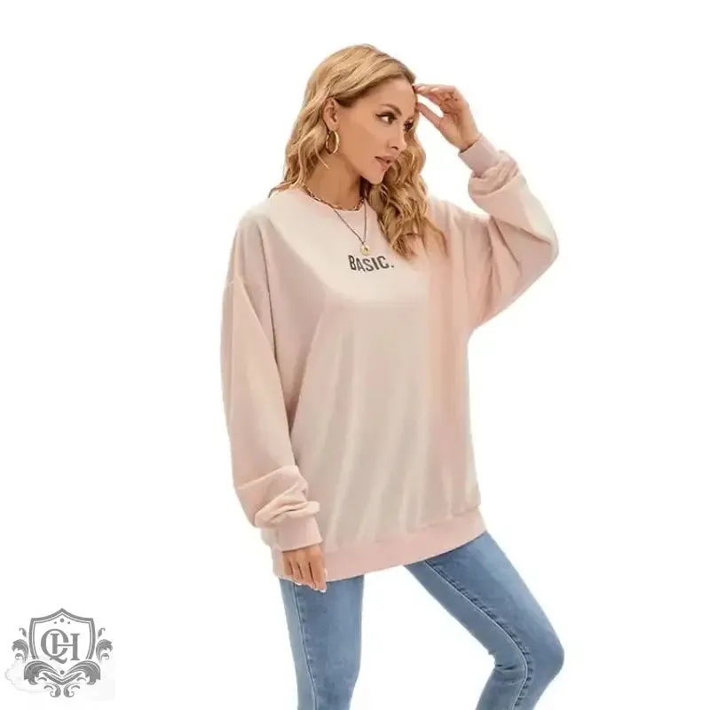 Crew Neck Solid Colour Sweater