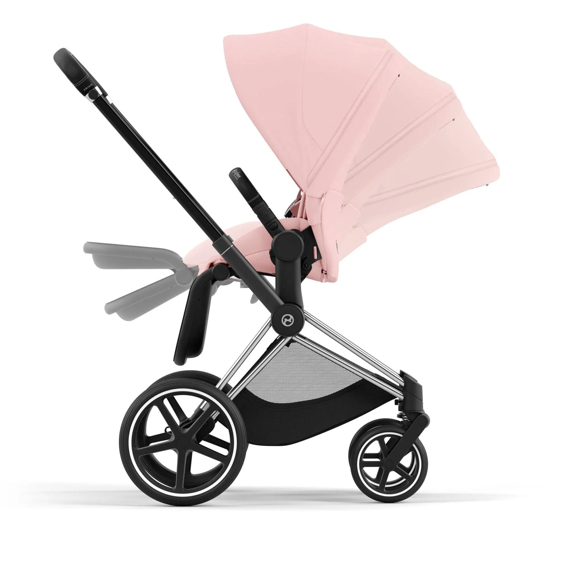 Cybex Priam Travel System With Cloud T in Peach Pink