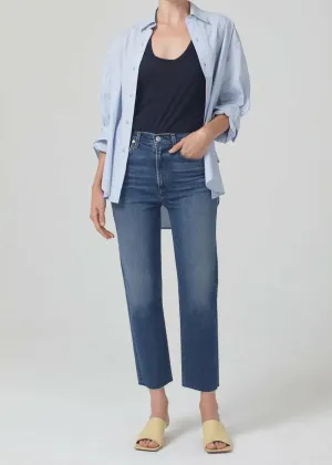 Daphne Cropped Straight Jeans