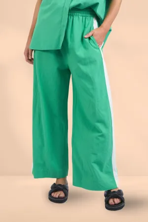 Elm Frances Stripe Pants Green Briar