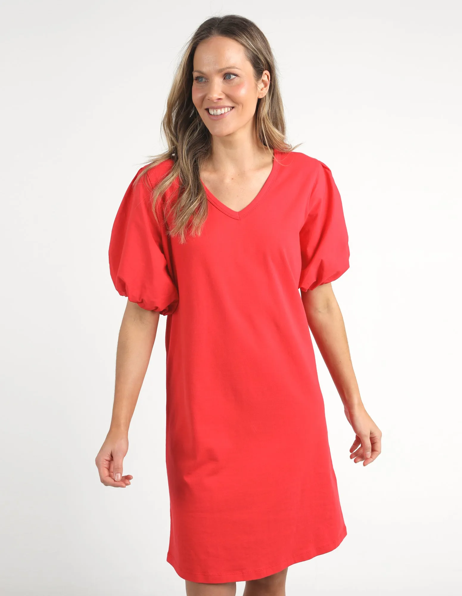 Elm Joy Dress Bittersweet Red