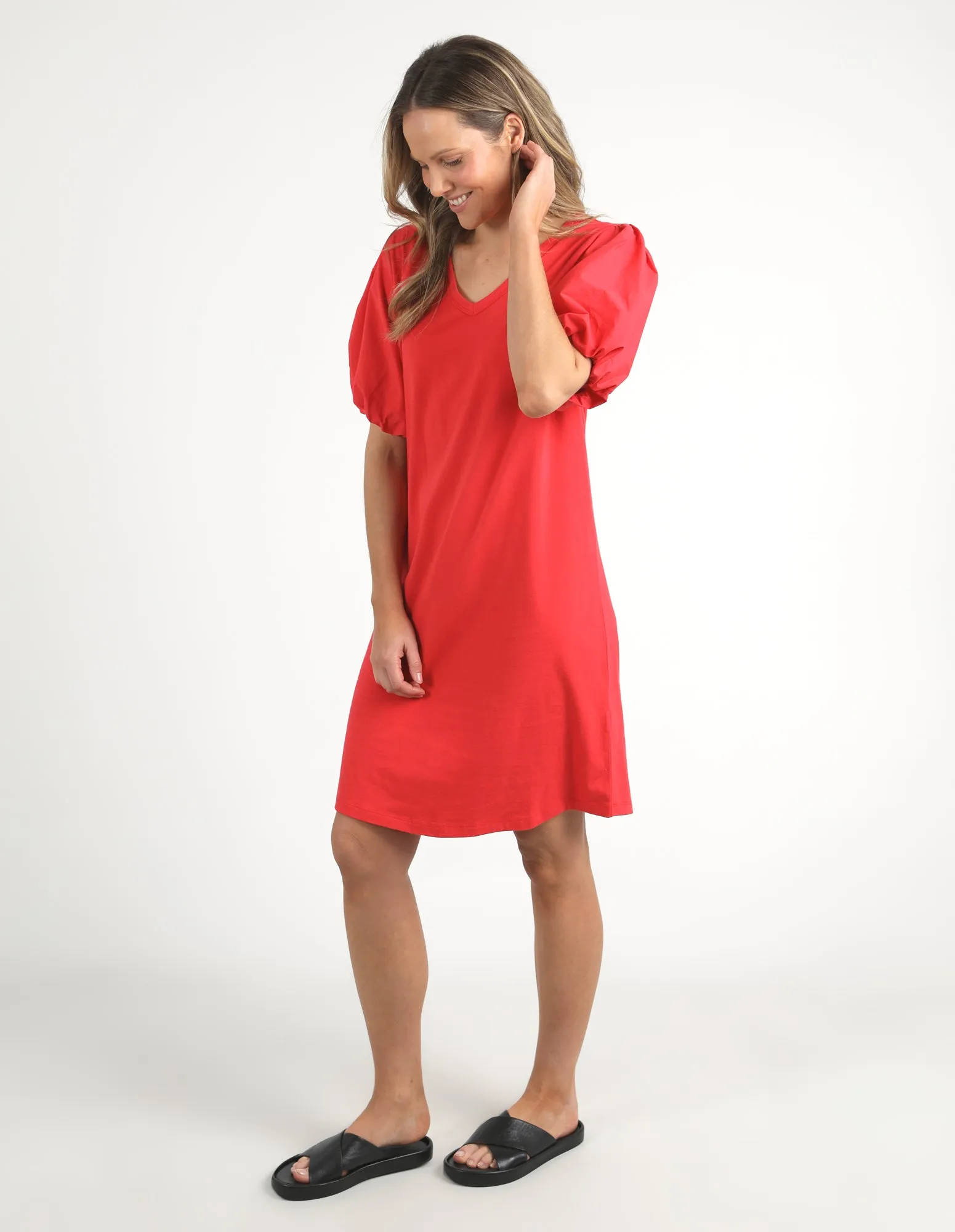 Elm Joy Dress Bittersweet Red