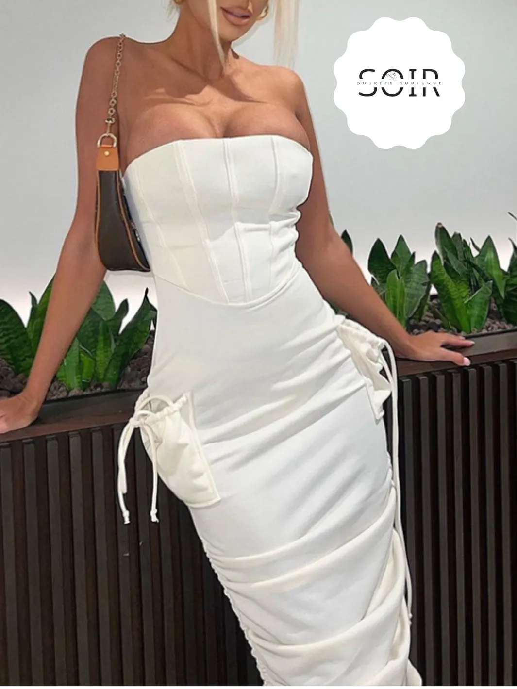 Elysian Pleat & String Elegance Dress
