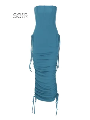 Elysian Pleat & String Elegance Dress