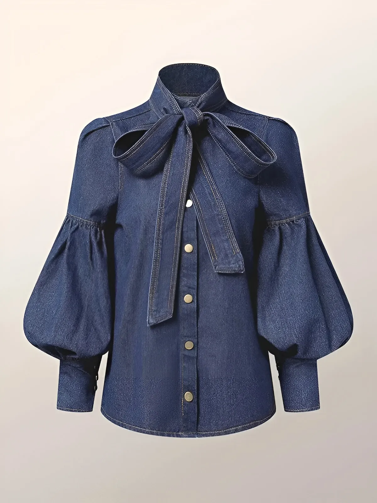 Everly - Denim Blouse