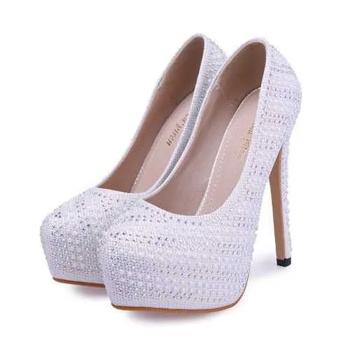 Female Elegant Close Toe Thin Heels Shoes