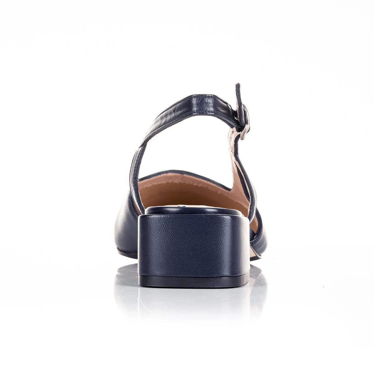 Fern Wide Width Slingback - Navy Leather