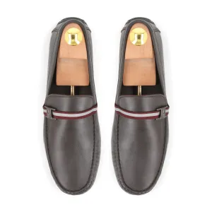 FHS Logo & Strip Moccasins - Brown