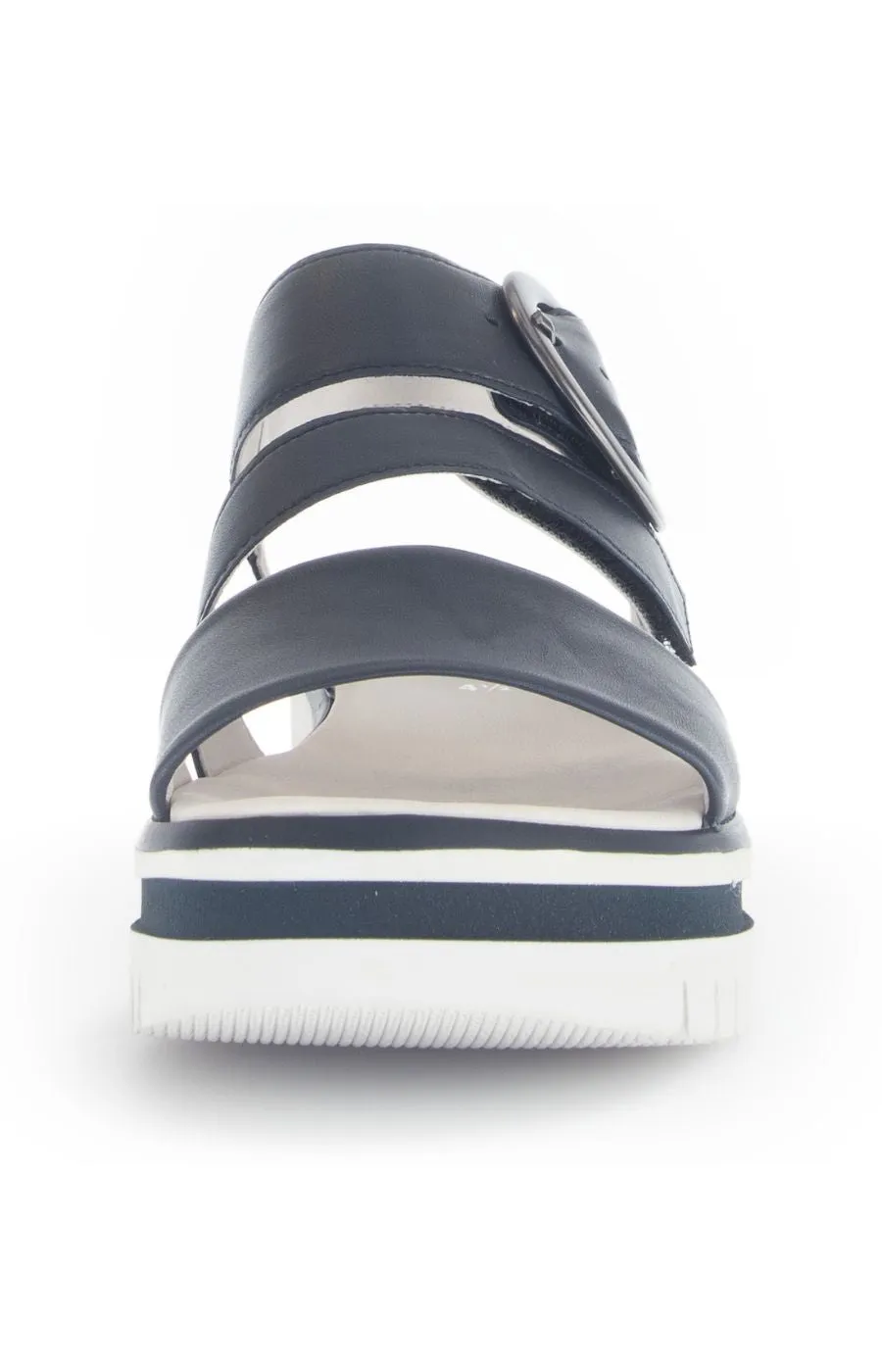 Gabor Platform Sandal in Navy