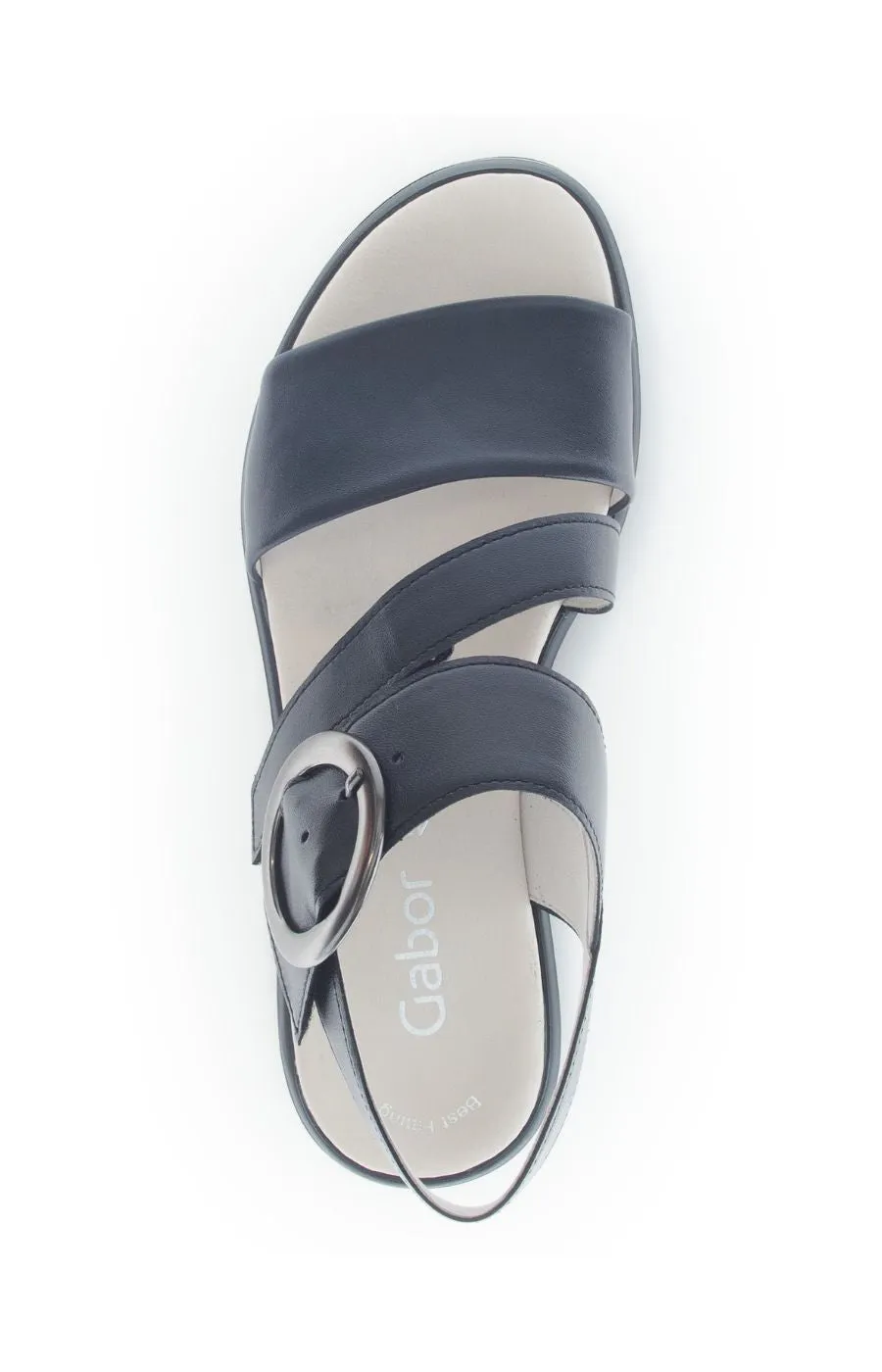 Gabor Platform Sandal in Navy