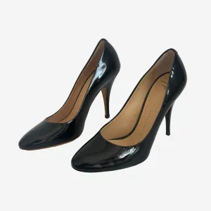 GIUSEPPE ZANOTTI - PUMPS BLACK PATENT LEATHER SIZE 37 EU