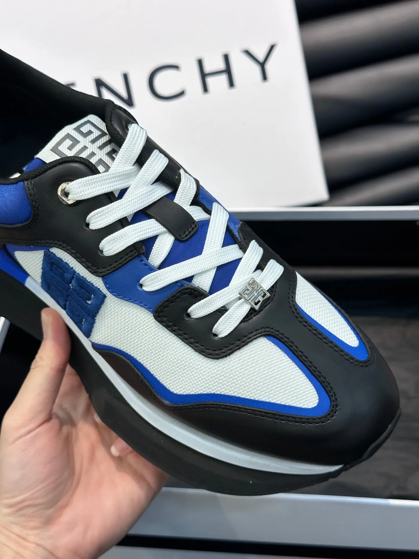 GVC Blue, White and Black  Sneakers-011