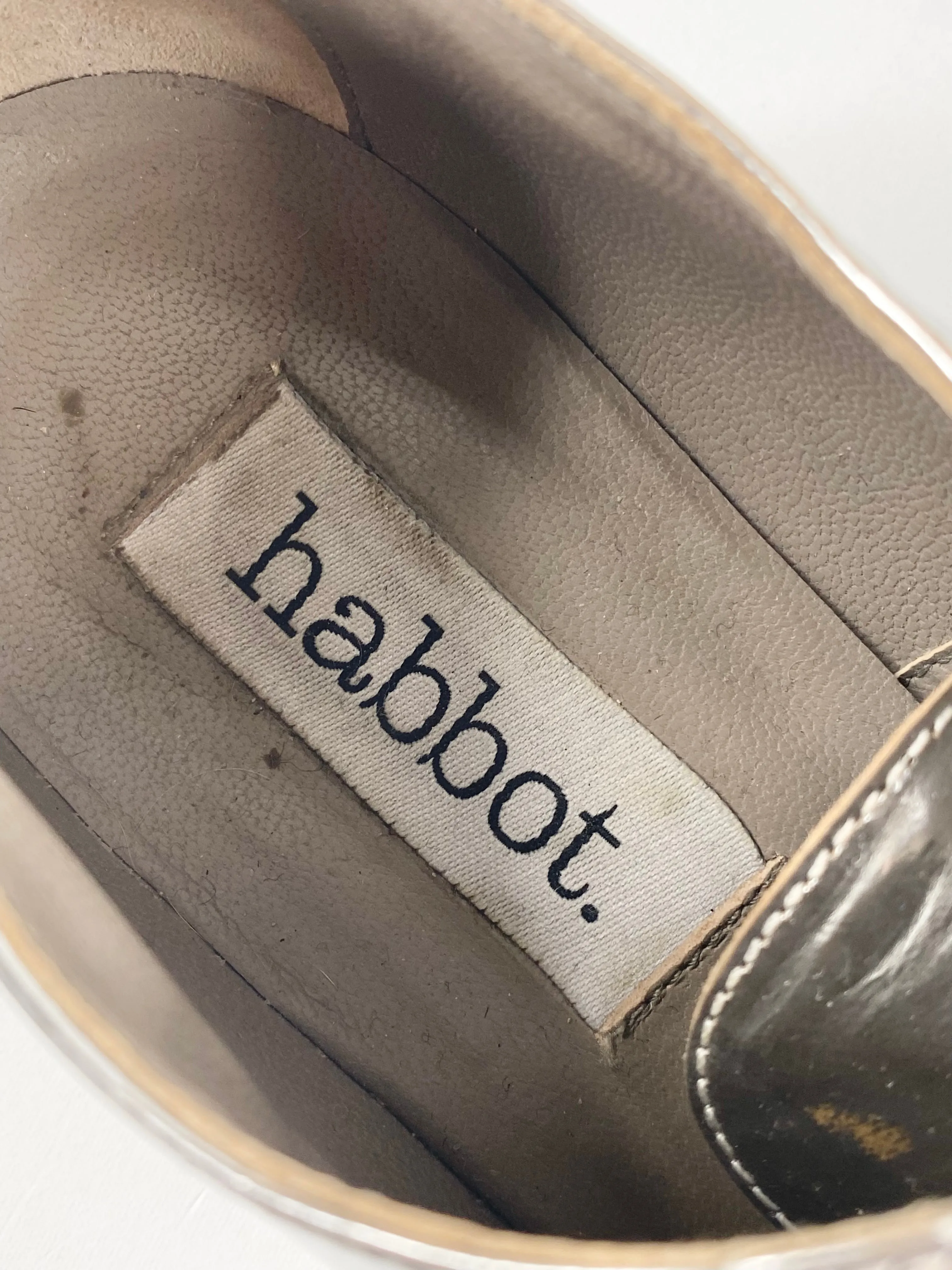 Habbot Silver & White Brogues - EU37