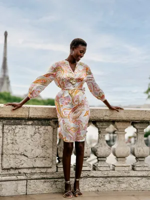Herzen's Angelegenheit Floral Print Silk Tunic Dress | Multiple Colours