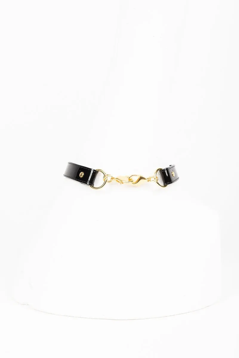 Italian Patent Leather Collar