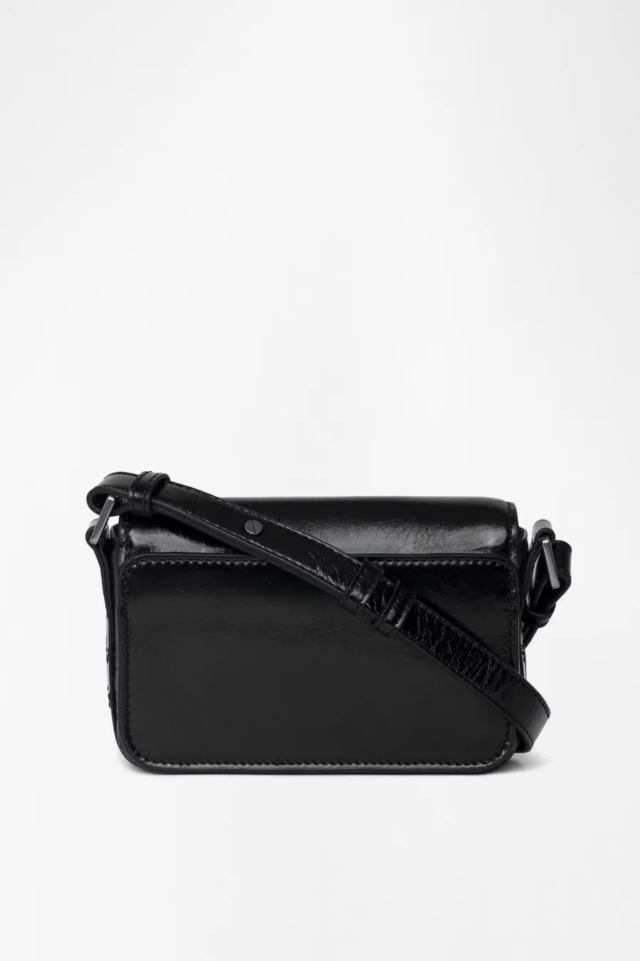 Le Zazi Vintage Patent Bag Black