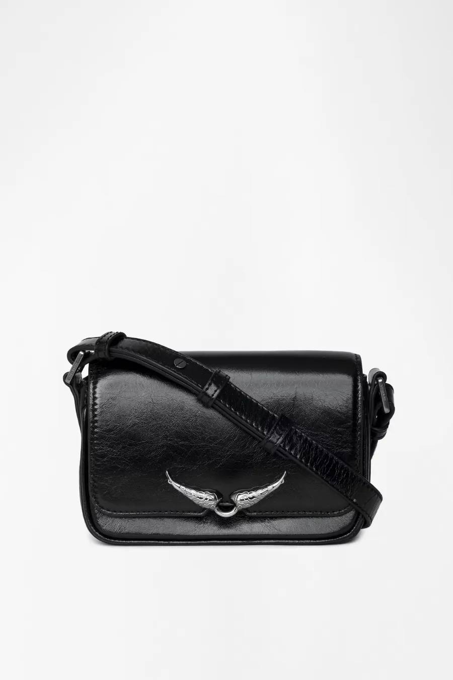 Le Zazi Vintage Patent Bag Black