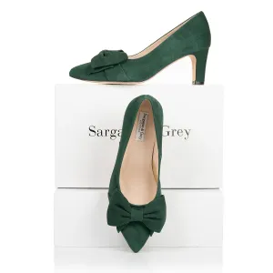 Lori Extra Wide Width Pump - Green Suede