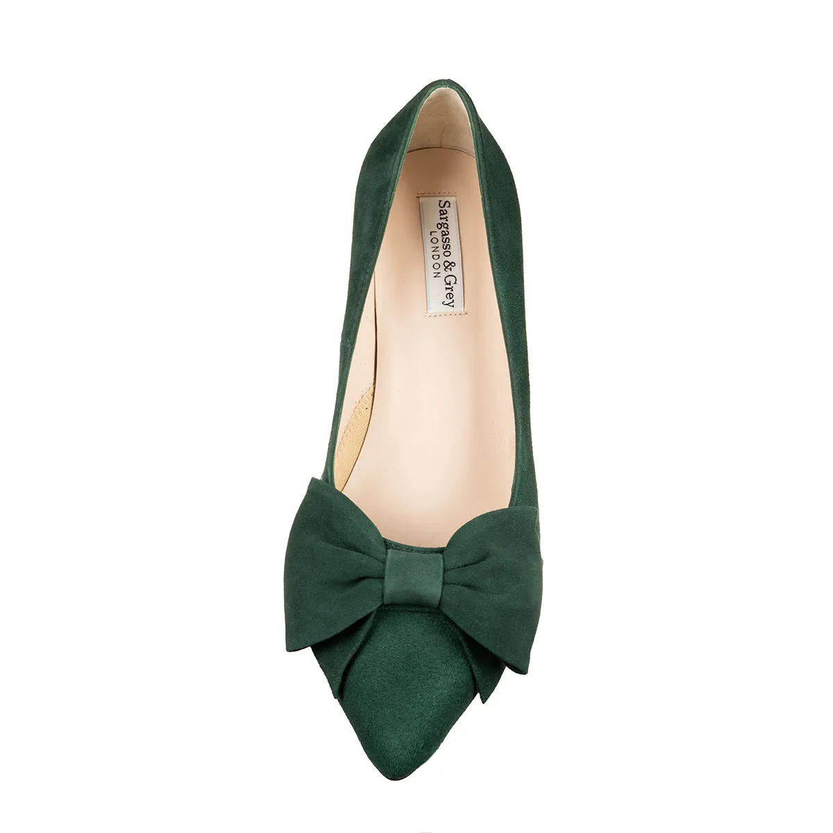 Lori Extra Wide Width Pump - Green Suede