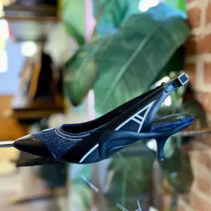 LOUIS VUITTON Archlight Denim Slingback Pump