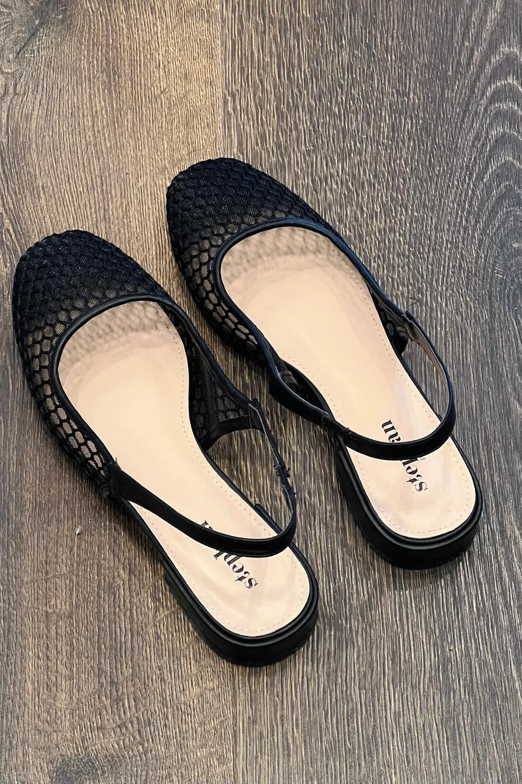 Mesh Slingbacks