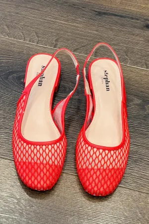 Mesh Slingbacks