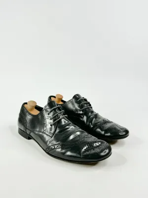 Miu Miu Stone Grey Brogues - 7.5