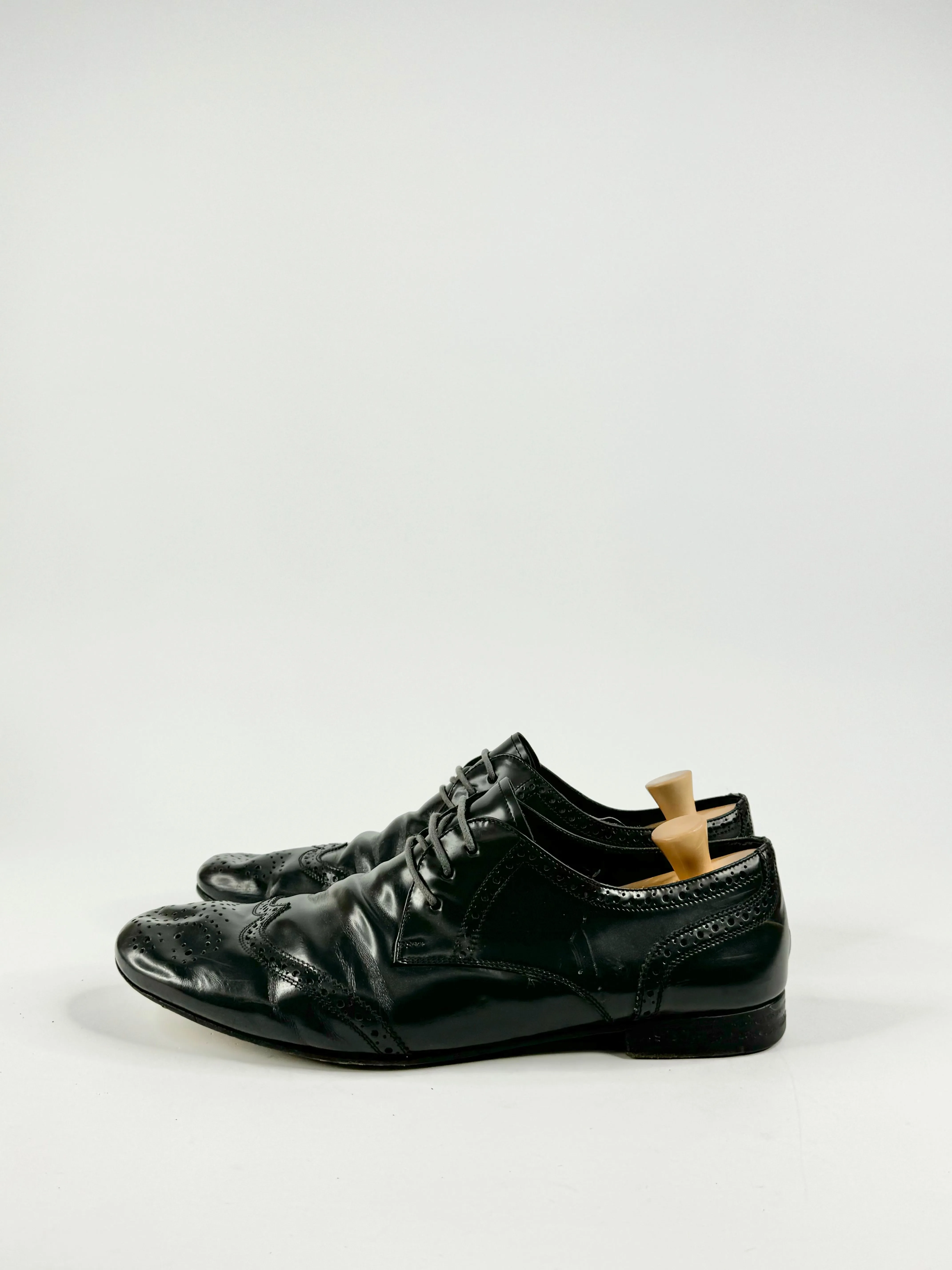Miu Miu Stone Grey Brogues - 7.5