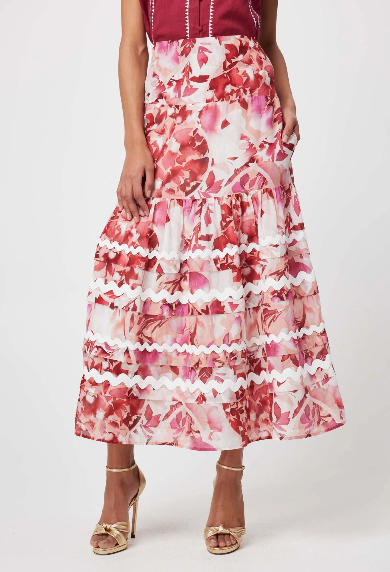 Once Was | Sanibel Rick Rack Skirt