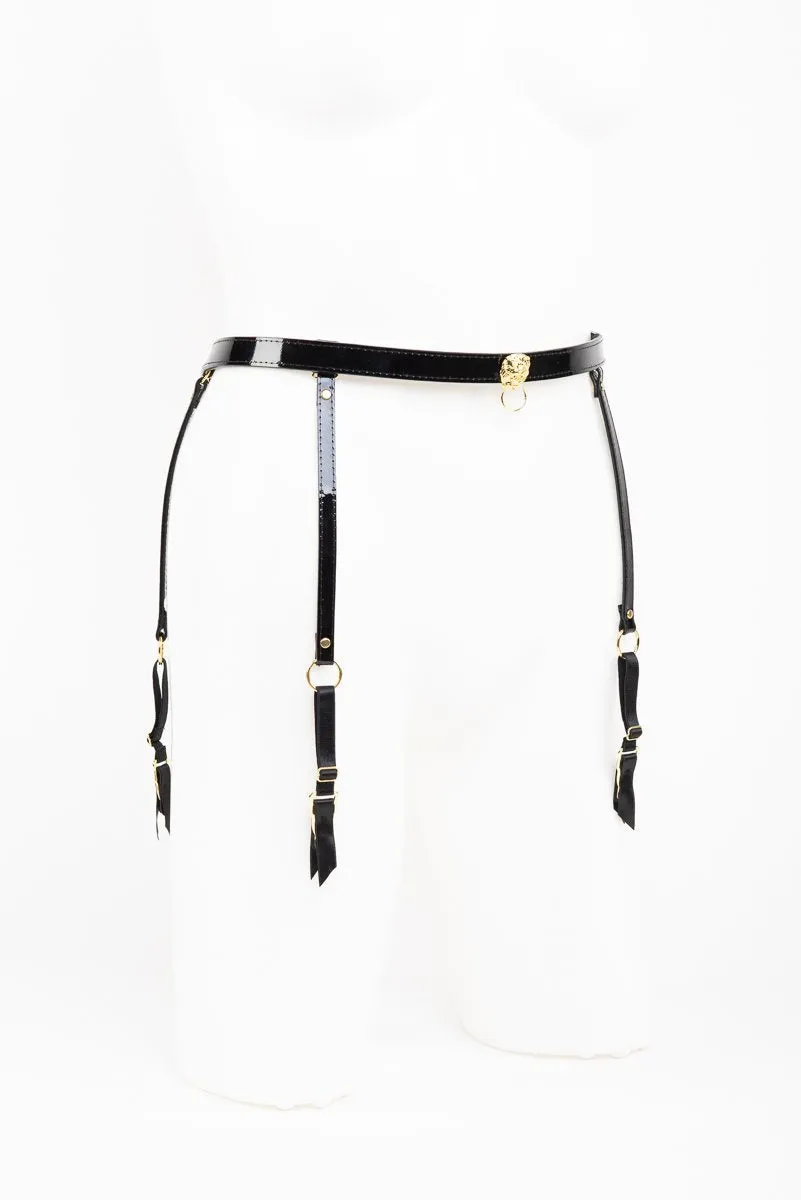 Patent Leather Garter Belt