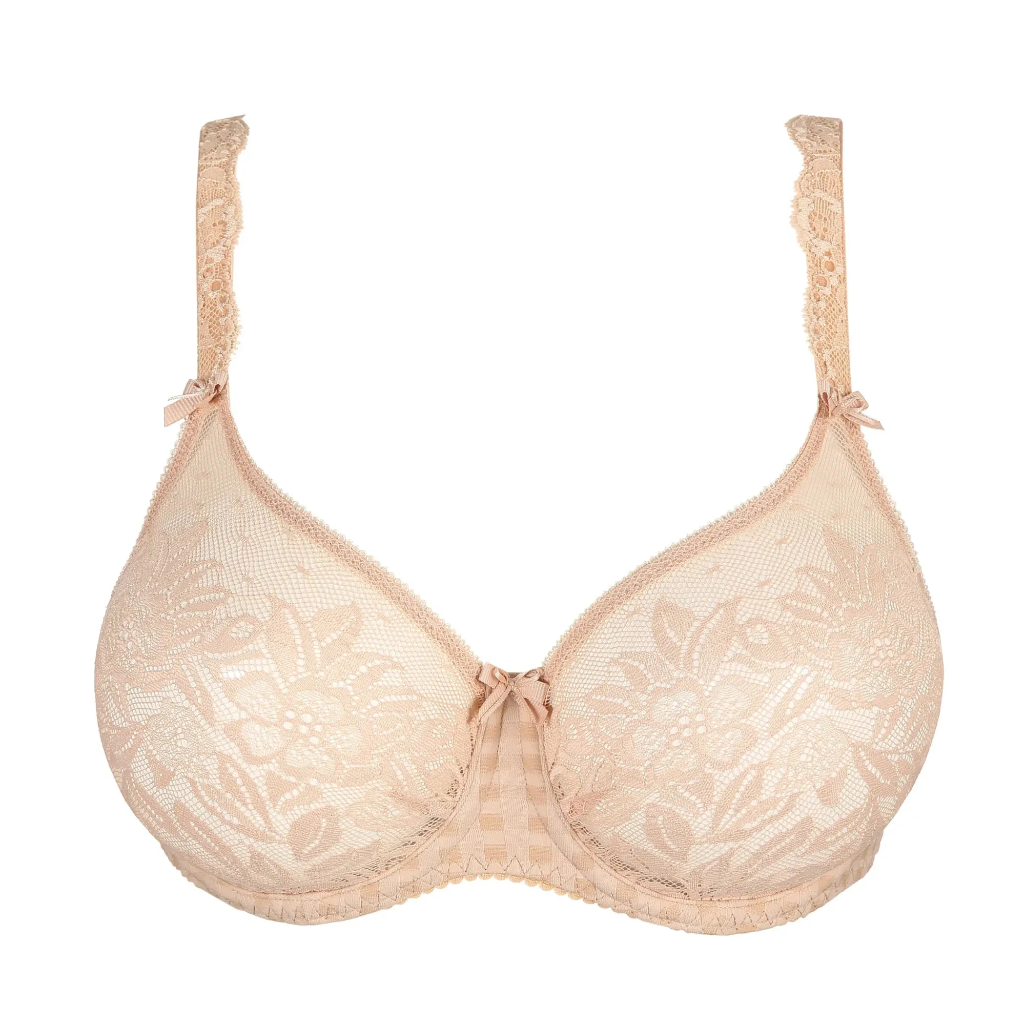 Prima Donna Madison/Divine Lace Seamless Underwire Bra (Black, Nude, and Patine)