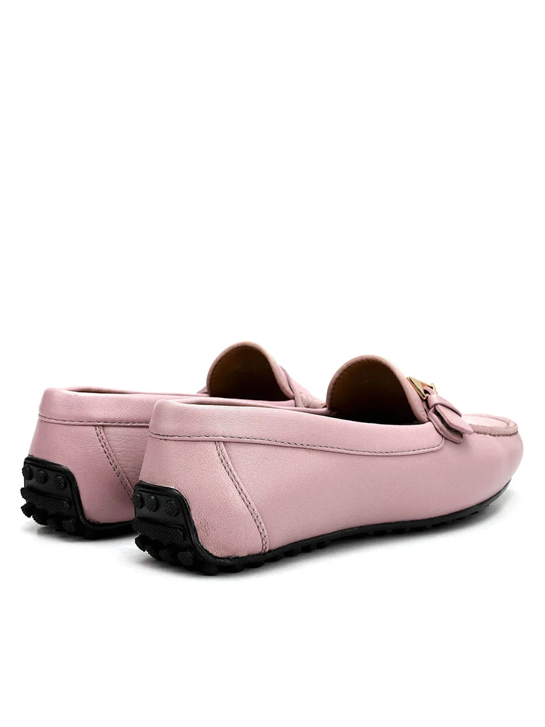 Purple Buckled Moccasins