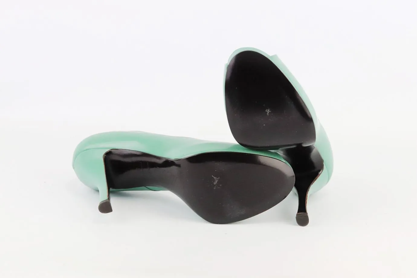 ROGER VIVIER LEATHER PEEP TOE PUMPS EU 37 UK 4 US 7