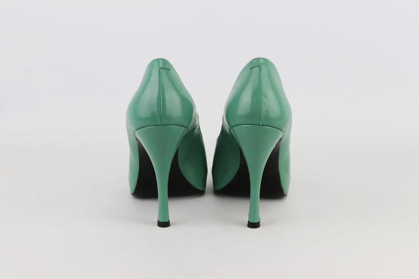 ROGER VIVIER LEATHER PEEP TOE PUMPS EU 37 UK 4 US 7