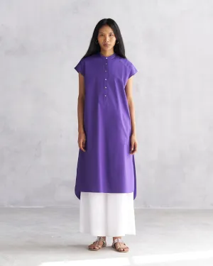Short Sleeve Kurta - Purple
