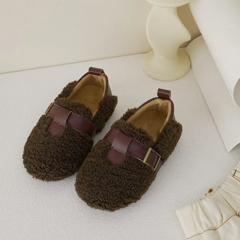 Slip-On Soft Sole Plush Teddy Shoes