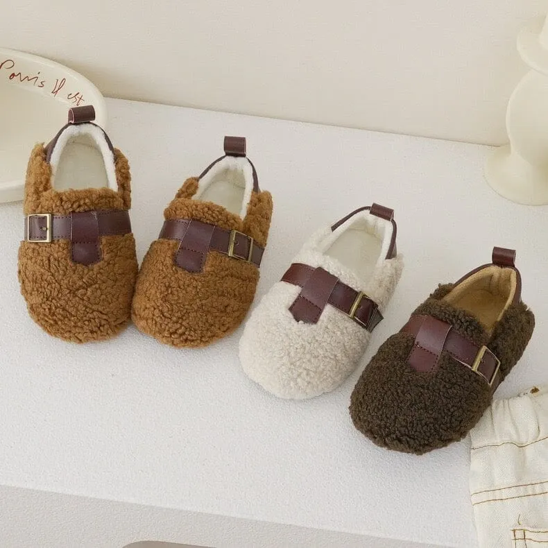 Slip-On Soft Sole Plush Teddy Shoes