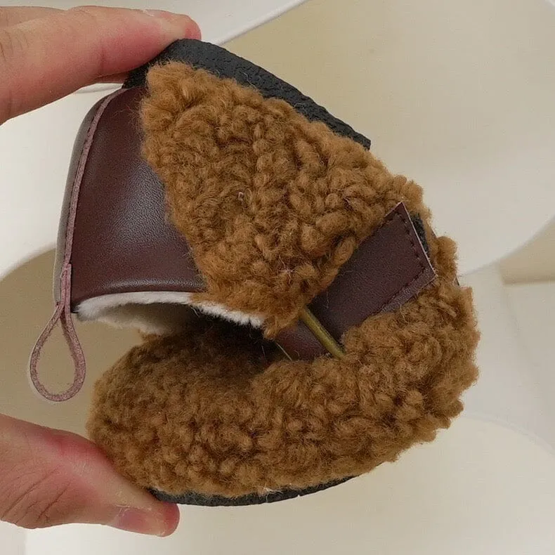 Slip-On Soft Sole Plush Teddy Shoes