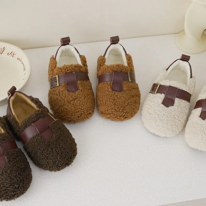 Slip-On Soft Sole Plush Teddy Shoes